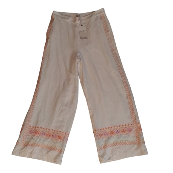 Miss Me NEW Linen Boho Wide Leg Pants Large - Picture 1 of 15